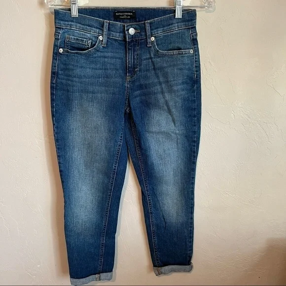 Banana Republic Factory Petite Light Wash Girlfriend Denim Jeans - Picture 2 of 8